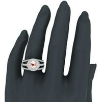 Morganitni angažman prstenovi modni prstenovi Koktel godišnjica poklona za njezina 3. ct tw