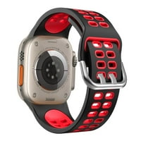 Silikonski sportski opseg za Apple Watch Bands se žene prilagodljivi elastični silikonski ručni pojas zamena za zamjenu za iwatch serije ultra se nike