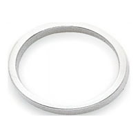 Čvrsti 14K bijeli zlatni lagani ravni prsten za vjenčanje