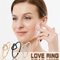 SPADNJA Ušteda do 50% popusta na prsten, modni modni otvor u obliku srca, ujednačene u boji Dispenzirani