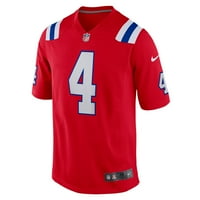 Muški Nike Bailey Zappe Red New England Patriots Alternativni dres plejera
