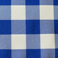 Ultimate Tekstilni oval Poliester Gingham Checkered Stolcloth - za piknik, vanjsku ili zatvorenu upotrebu,