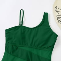 Bikini modne remene mrežice špagete sa nagnutim ramenima Žene kupaći kostimi zelene s