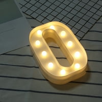 Giligiliso božićna klirens abeceda LED lampica svjetla svijetli bijela plastična slova koja stoje viseći u poklonima Kućni dekor sobe
