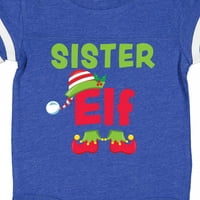 Inktastična božićna sestra Elf poklon baby girl bodysuit