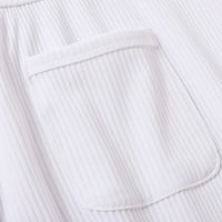 Bodysuit Unise novorođenče od novorođenčadice djevojke rebraste čvrste džepove bodi suspender Romaper