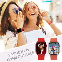 Kompatibilan sa Apple Watch Band Mekani silikonski sportski remen za zamjenske narukvice za iPhone iWatch serije SE za žene muškarci pakovanje
