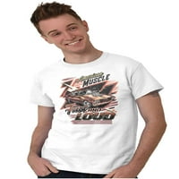 Američki mišići brz i glasan Racecar Muška grafička majica Tees Brisco Brends 2x