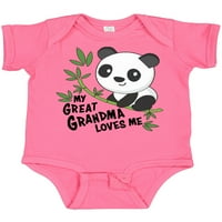 Inktastic moja velika baka voli - slatka panda poklon baby boy ili baby girl bodysuit