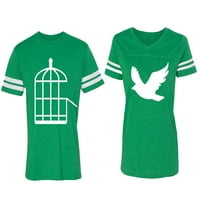 Kavez za ptice podudaranje par pamučnih dresova