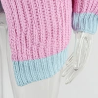 Ženski kardigan ženski dugi rukav otvoren prednji povremeni lagani mekani klipni kardigan džemper prema