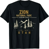 Zion National Park Majica, američki Nationalpark u Utah majica Crna 4x-velika