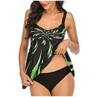 Žene kupaći kostim plus veličina Print Tankini SwimjupMait kupaći kostimi za kupaće odjeće