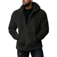 Gubotare muške zimske jakne dukserica zimska čvrstoća na dugim rukavima Držite topli džep modni kaput