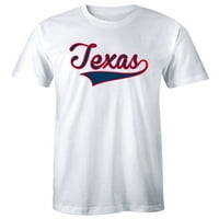 Texas City Grunge Houston Vintage bejzbol skripta Muška usamljena zvezda majica