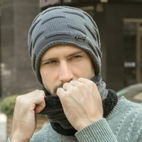 Bomber HATS Pleteni šeširi zimske kapuljače Zima pletene vjetrove za muškarce Muški šešir Topli šal
