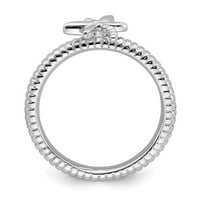 Čvrsti sterling srebrni izrazi za izraze zmajskog prstena - veličine 5
