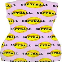 Softball Ženska haljina obrezana pupak bez rukava kratke mini haljine omotavaju tank hip
