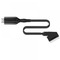 Osnove SCART do HDMI-kompatibilnog pretvarača Digitalni kablovi Scart priključak, crna, stopala, nosač