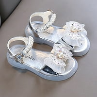 Ljetne princeze Shiny Bow Crnot cipele za djecu Otvori nožni prste dječje cipele sandale
