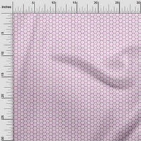 Onuone pamučni dres Fuschia Pink tkanina Geometrijska šesterokutna šivaća tkanina od dvorišta tiskana