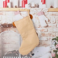Božićne čarape Gold Sequins Santa Claus Snjegović Božićne poklon torbe Božićna drv Privjesak