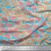 Soimoi viskoza šifonske tkanine cvjetne akvarelne ploče tkanine otisci dvorišta široko