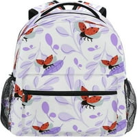Dječji ruksak za djevojke dječake Red Ladybugs Proljetni školski ruksak Putnički kratki školski torbe