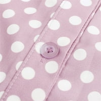 Dugi rukav čvrsta blusa Casual moda Henley vrhovi za žene ružičaste 5xl