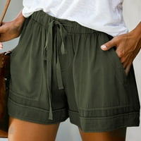 Ženske hlače Ženske kratke hlače od elastične struke Ljeto Plus veličina Lagane vučne kratke hlače Ležerne