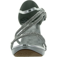 Delicija Ženska suštinska obukla pumpa cipele, srebro, 10