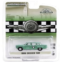 Checker Checker Taxi Light Green Zone Cab Co. Hobby Exclusive 1- Scale Diecast Model Car