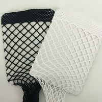 Ertutuyi Women Moda Glitter Solid Fishnet Sock Prozirne elastične čiste čarape za gležnjeve bijele boje