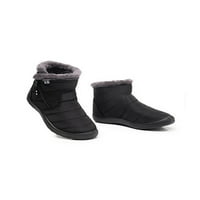 Avamo ženski Udobnost Boot Boot boine zip tople plijene hladno vrijeme prozračne čizme crna 7,5