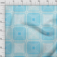 Onuone Rayon tirkizno plava tkanina Geometrijska haljina materijala Tkanina za ispis tkanine sa dvorištem