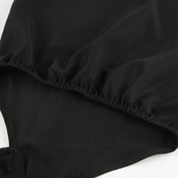 Ženske haljine Clearance Crna modna rukavska rukava izdubljena stražnjica s tamnim dizajnerskim haljinama