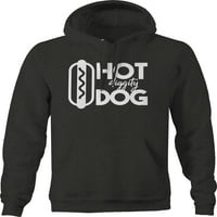 Vruća kopačica HotDog bbq Grill Fleece Dukseri za muškarce 2xl tamno siva