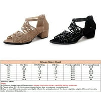 Bellella Womens Sandal Clout Chunky Heels Peep Toe Heeled Block Haljina za cipele Radno venčanica Ležerstvo