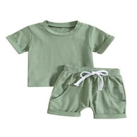 Codeop Toddler Baby Boys Set za odjeću Majica kratkih rukava Ležerne hlače Ljetne odjeće