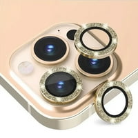 Opoved za Apple iPhone Pro iPhone Pro Zaštitni zaslon za leće zaslona, ​​pojedinačni LEN prsten Bling