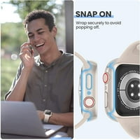 [3pack] Za Apple Watch ekran zaslon za zaštitu serije SE serije SE, dodatno zaštitno poklopac za lice,