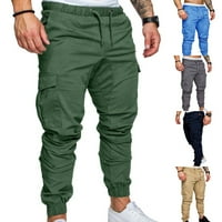 Teen Muškarci Multi džepni kombinezoni Sport Jogger Hlače HIP hop hlače Ležerne pantalone za rad