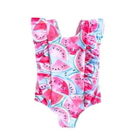 Phenas Toddler Baby Girls One kupaći kostim srušili crtani ispisani kupaći odijelo