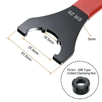 Tip ključa za ključeve COLTET za CNC 25UM CLAMPING NUT CNC glodalica nosač strug nosača W crvena ne-klizaljka