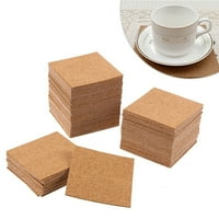 Fancy samoljepljivi plutarski kvadrati, jaki cork ljepljivi listovi, za ponovni plutarski bod, rezervni posteljini, mini zidne pločice za podmetače i DIY zanate Brown