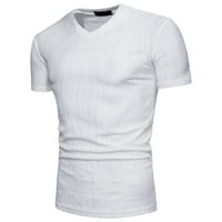 Lystmrge Muške visoke majice Big i visoka ling rukava majica Majica Muškarci Letnje Ležerne prilike