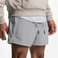 Muške modne sportske hlače Ravne noge Labave kratke hlače Plaže hlače Trackeuits Grey XXXL