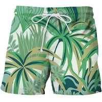 Lilgiuy Muškarci Ljetne kratke hlače Havajski stil Hladne morske obale odmora