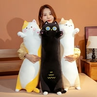 Dugi CAT plišani jastuk Crtani Clatki mačka punjene životinje, meka Kawaii mačeni Plishies Jastuk igračka