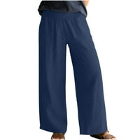 Tuphregyow Wodne noga sa džepovima sa džepom hlače zazor visokog struka elastične hlače nove stilske